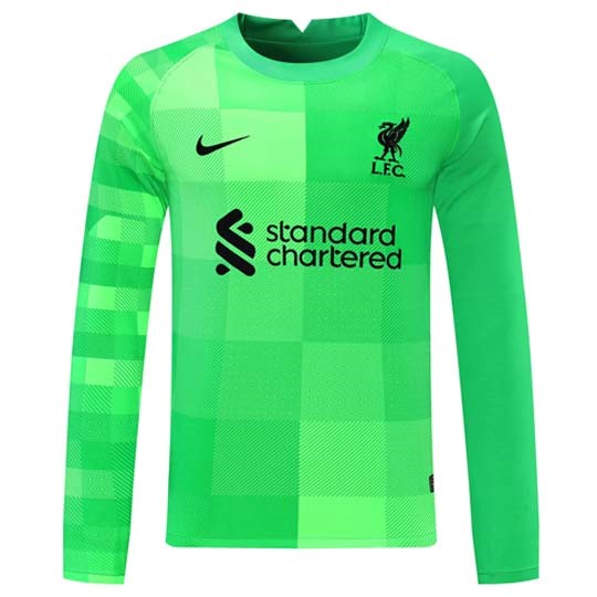Tailandia Camiseta Liverpool Portero ML 2021-2022 Verde